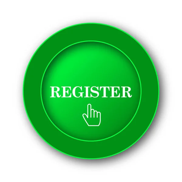 Register Icon Internet Button White Background — Stock Photo, Image