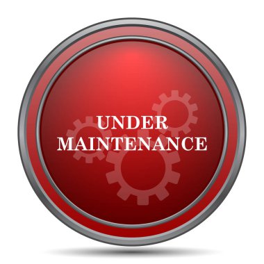 Bakım simgenin altında. Beyaz arka plan üzerinde Internet düğmesi