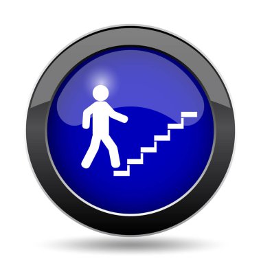 İşadamı merdivenlerde - başarı simgesi