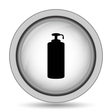 Sabun simgesi. Beyaz arka plan üzerinde Internet düğmesi