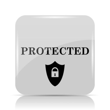 Korumalı simgesi. Beyaz arka plan üzerinde Internet düğmesi