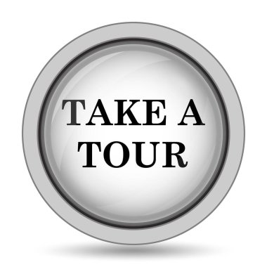 Bir tur simgesi alır. Beyaz arka plan üzerinde Internet düğmesi