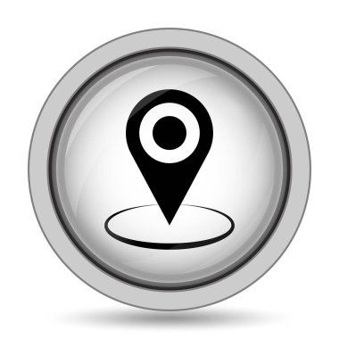 PIN konumu simgesi. Beyaz arka plan üzerinde Internet düğmesi