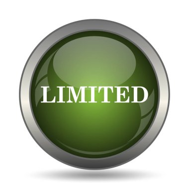 Sınırlı simgesi. Beyaz arka plan üzerinde Internet düğmesi.