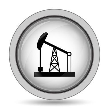 Petrol pompa simgesi. Beyaz arka plan üzerinde Internet düğmesi