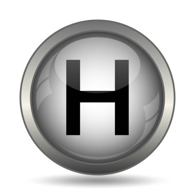 Hastane siyah kutsal kişilerin resmi web sitesi düğme beyaz arka plan üzerinde