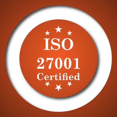 ISO 27001 simgesi. Beyaz arka plan üzerinde Internet düğmesi.
