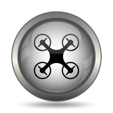 Drone siyah kutsal kişilerin resmi web sitesi düğme beyaz arka plan üzerinde