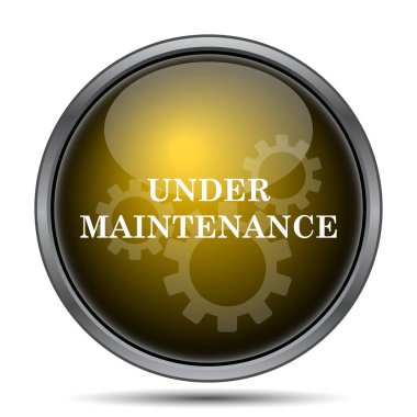 Bakım simgenin altında. Beyaz arka plan üzerinde Internet düğmesi