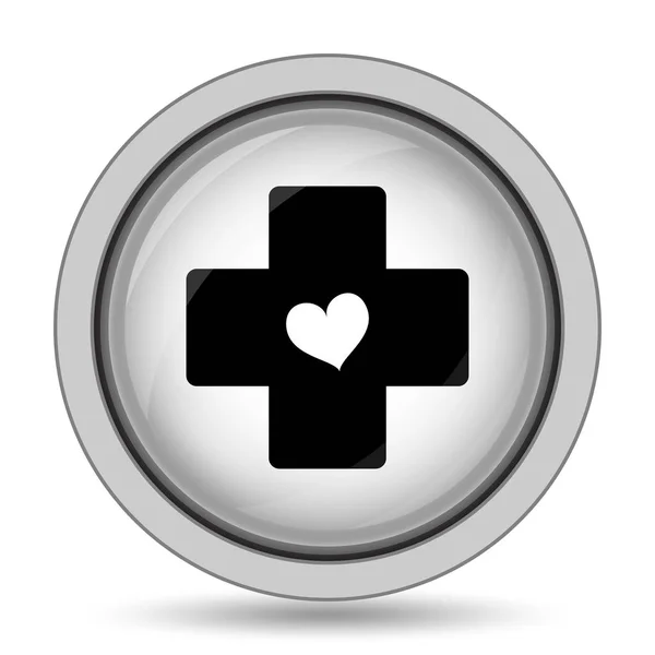 Cruz con icono del corazón — Foto de Stock
