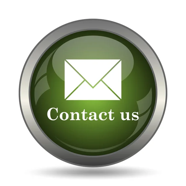 Contact us icon. Internet button on white background.