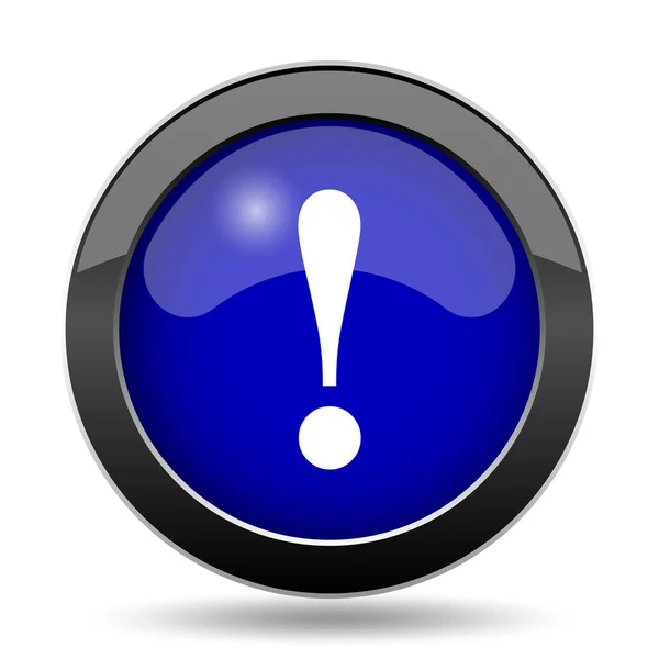 Attention Icon Internet Button White Background — Stock Photo, Image
