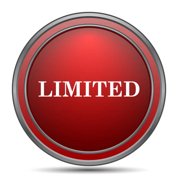 Limited Icon Internet Button White Background — Stock Photo, Image