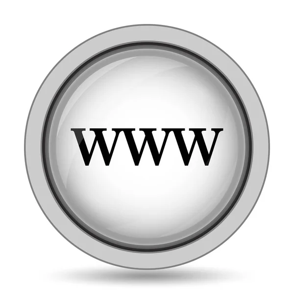 Www Symbol Internet Taste Auf Weißem Hintergrund — Stockfoto