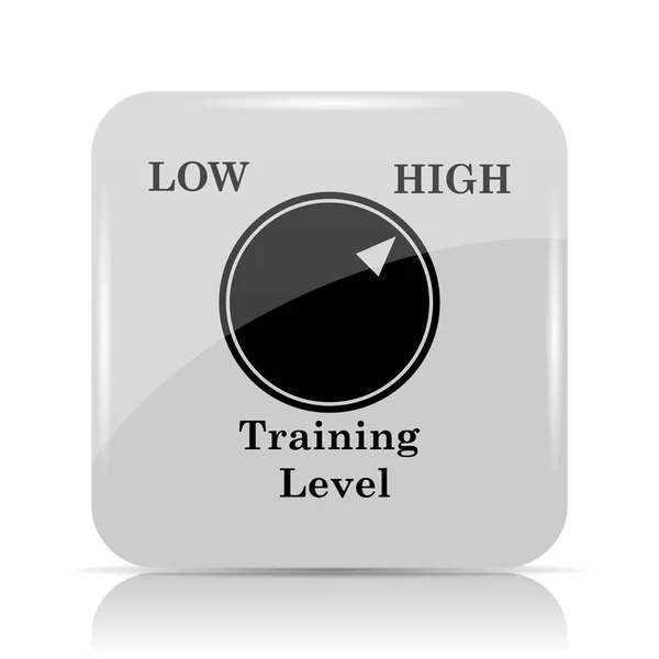 Training Level Icon Internet Button White Background — Stock Photo, Image