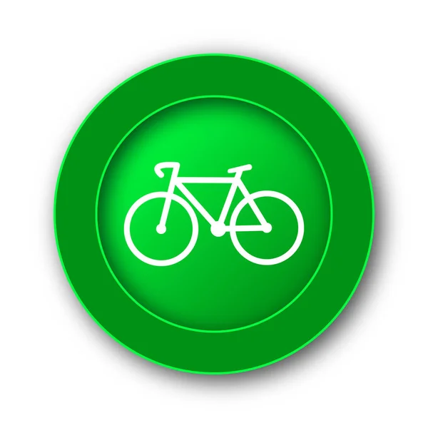 Het Pictogram Van Fiets Internet Knop Witte Achtergrond — Stockfoto