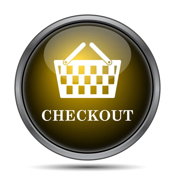 Ícone de checkout — Fotografia de Stock