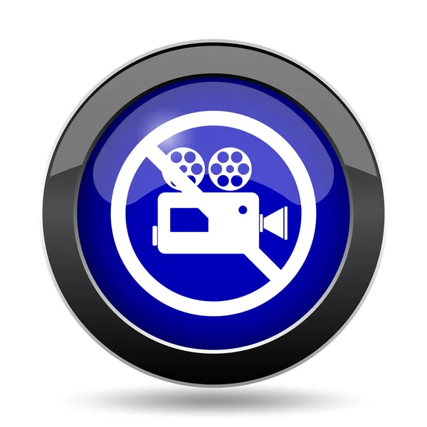 被禁止的视频照相机图标 — 图库照片