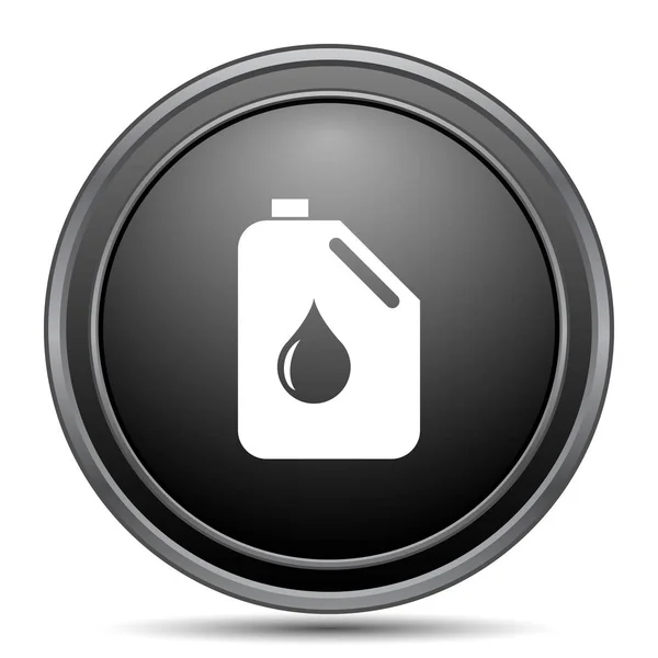 Oil Can Icon Black Website Button White Background — Stock Photo, Image