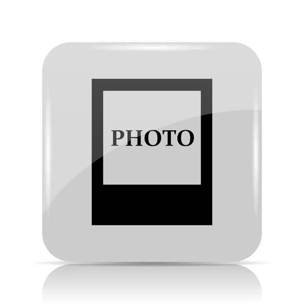 Icono Foto Botón Internet Sobre Fondo Blanco —  Fotos de Stock