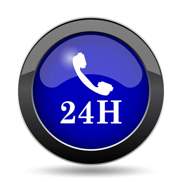 24h telefoonpictogram — Stockfoto