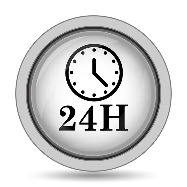 24H clock icon — Stock Photo, Image