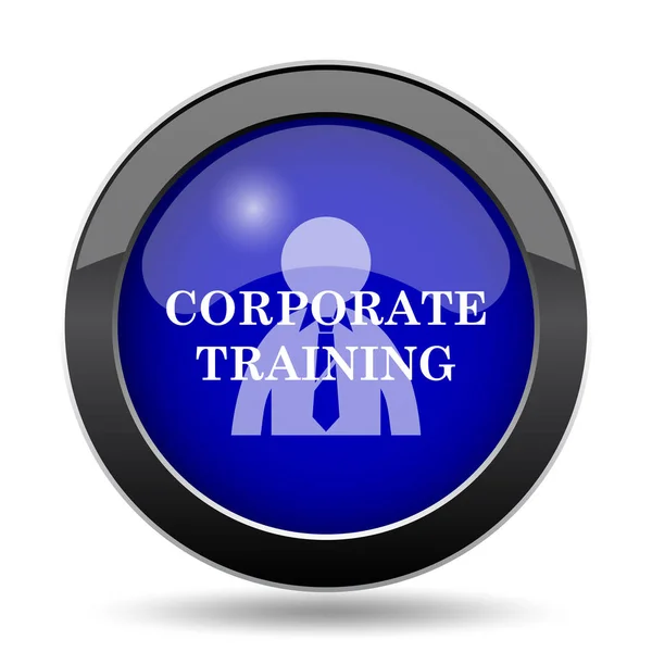 Corporate training icon. Internet button on white background