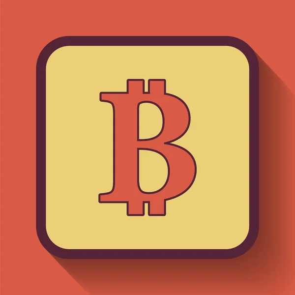 Bitcoin ikonra — Stock Fotó