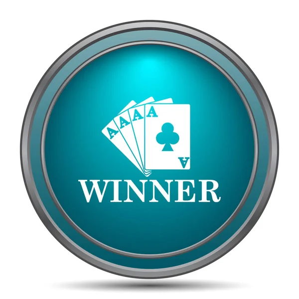 Ikona winner Poker — Zdjęcie stockowe