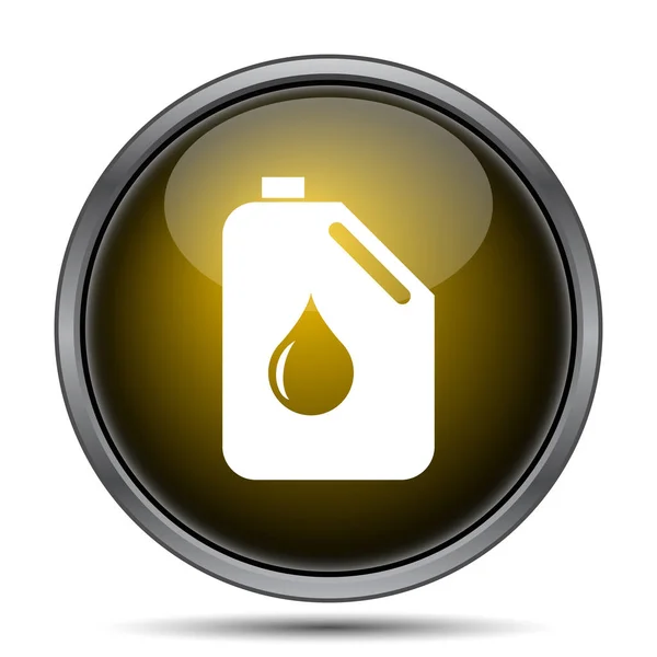 油罐图标 白色背景上的互联网按钮 — 图库照片