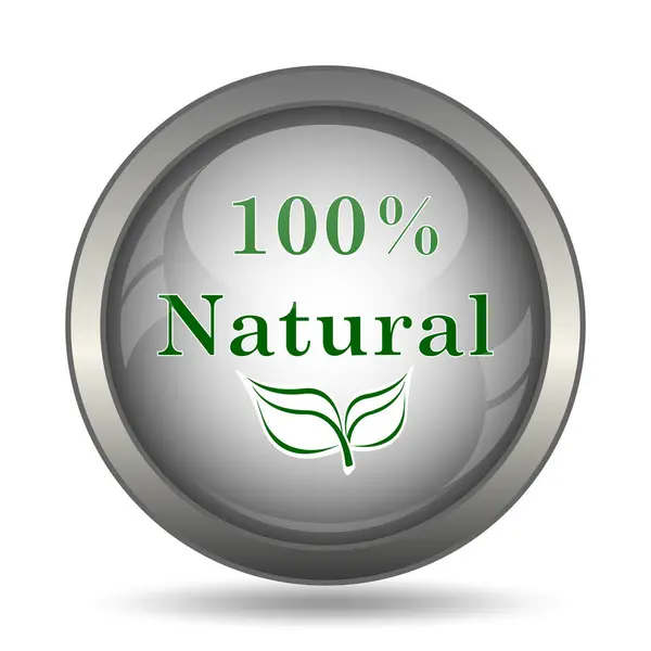 100 por ciento icono natural — Foto de Stock