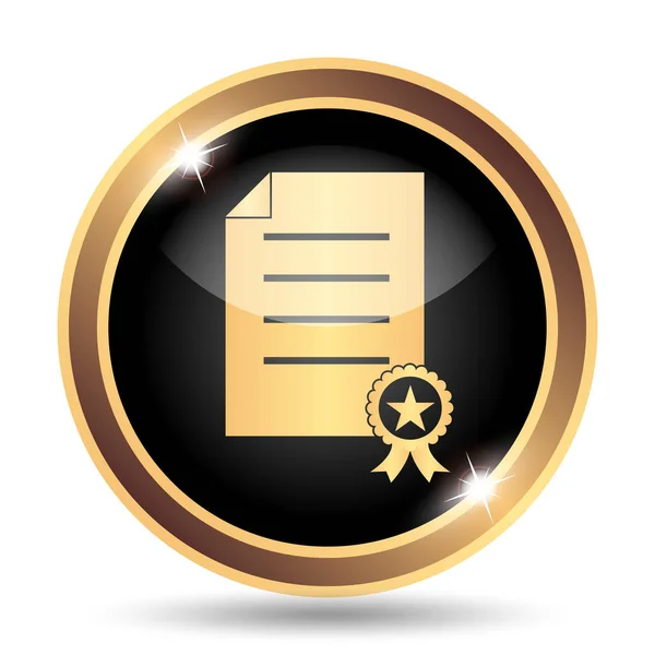 Сертификат иконы — стоковое фото