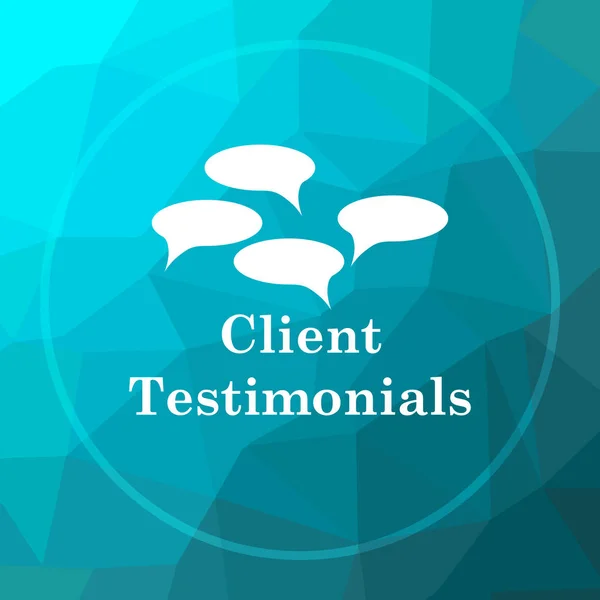 Client testimonials icon — Stock Photo, Image