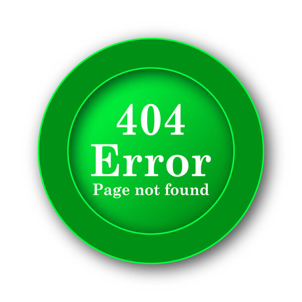 404 error icon. Internet button on white background
