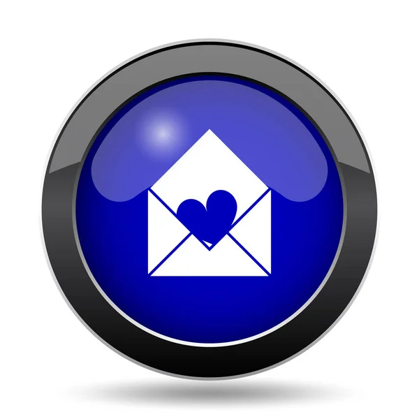 Send Love Icon Internet Button White Background — Stock Photo, Image