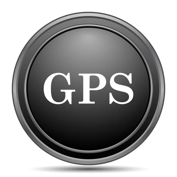 Піктограма Gps Чорна Кнопка Веб Сайту Білому Тлі — стокове фото