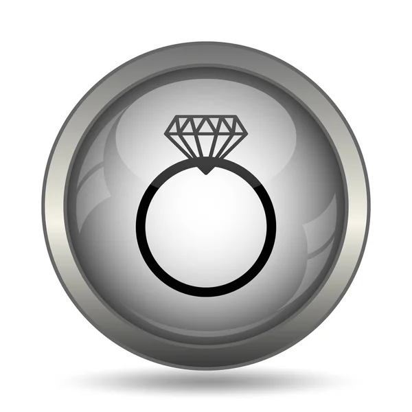 Diamantring-Symbol — Stockfoto