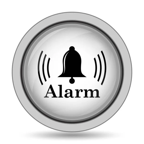 Alarm Icon Internet Button White Background — Stock Photo, Image