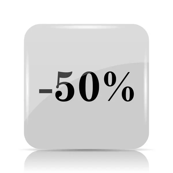Ikona 50 procent zniżki — Zdjęcie stockowe