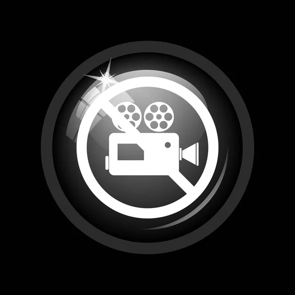 Forbidden video camera icon — Stock Photo, Image