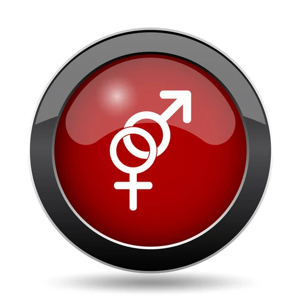 Sex Icon Internet Button White Background — Stock Photo, Image