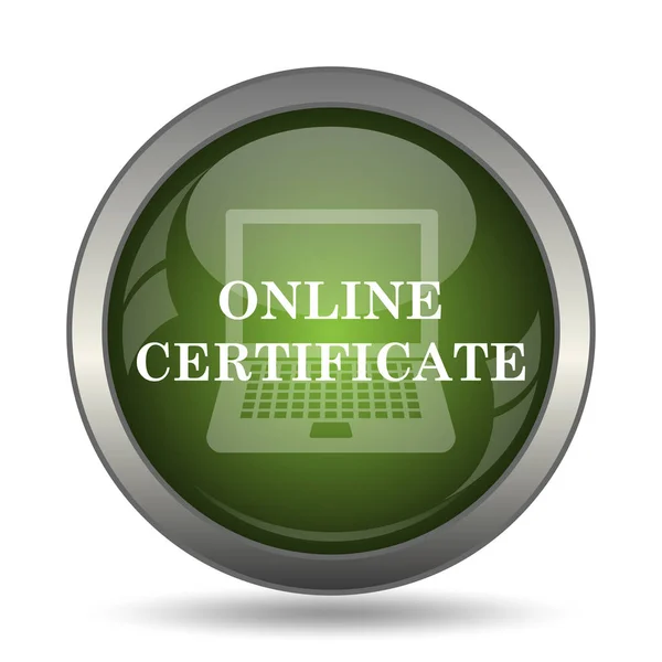 Icône de certificat en ligne — Photo