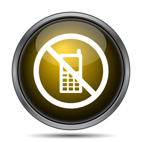 Teléfono móvil icono restringido —  Fotos de Stock