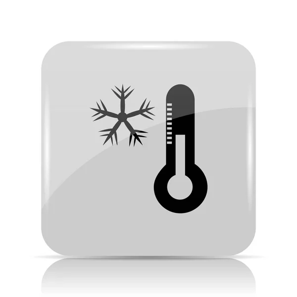 Snowflake with thermometer icon — Stock Photo, Image