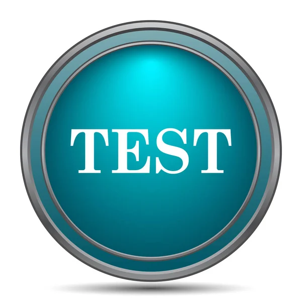 Test Simgesi Beyaz Arka Plan Üzerinde Internet Düğmesi — Stok fotoğraf