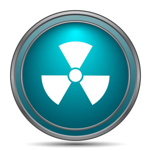 Radiation Icon Internet Button White Background — Stock Photo, Image