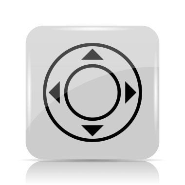 Oyun çubuğu simgesi. Beyaz arka plan üzerinde Internet düğmesi