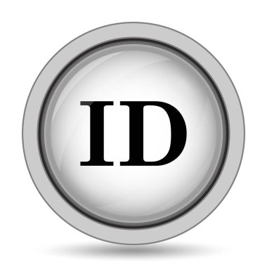 ID simgesi. Beyaz arka plan üzerinde Internet düğmesi