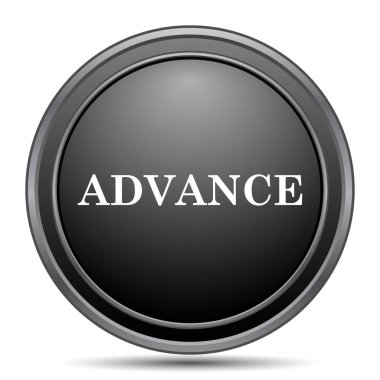 Beyaz arka plan üzerinde siyah kutsal kişilerin resmi web sitesi düğme ilerlemek