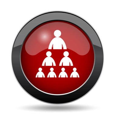 Kuruluş grafiği ile insanlar kutsal kişilerin resmi. Beyaz arka plan üzerinde Internet düğmesi